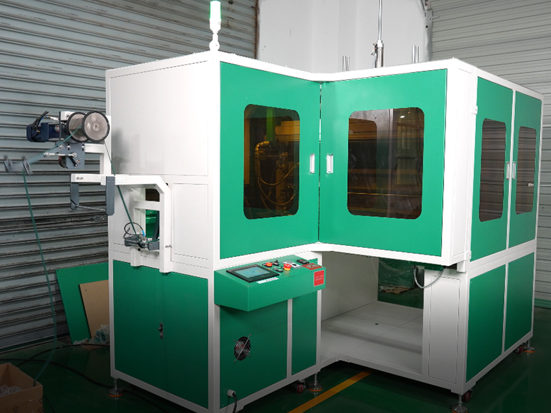 Máquina automática para cortar y recoger cuerda
